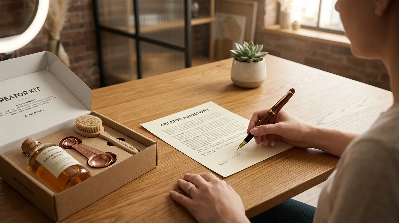 HouseholdMark's team reviews creator deliverables under retainer agreements for home brands